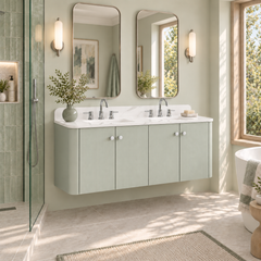 Haley 60 in. Double Sink Bathroom Vanity with Wall-Mount Option