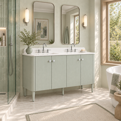 Haley 60 in. Double Sink Bathroom Vanity with Wall-Mount Option