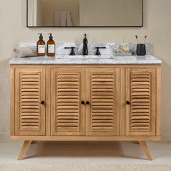 Harper 48 in. Single Sink Teak Bathroom Vanity