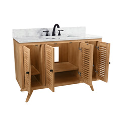 Harper 48 in. Single Sink Teak Bathroom Vanity
