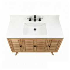 Harper 48 in. Single Sink Teak Bathroom Vanity