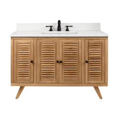 Harper 48 in. Single Sink Teak Bathroom Vanity