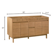 Kayla 60 in. Double Sink Bathroom Vanity
