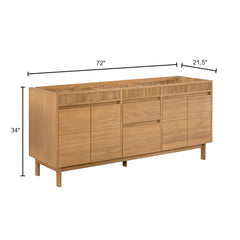 Kayla 72 in. Double Sink Bathroom Vanity