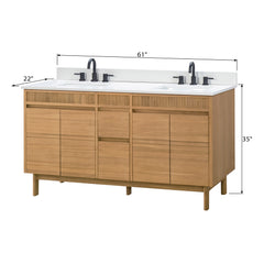 Kayla 60 in. Double Sink Bathroom Vanity