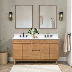Kayla 60 in. Double Sink Bathroom Vanity