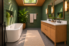 Kayla 60 in. Double Sink Teak Wood Bathroom Vanity
