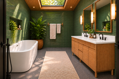 Kayla 72 in. Double Sink Teak Wood Bathroom Vanity