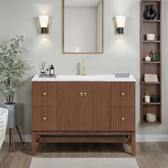 Kenzo 47 in. Single Sink Bathroom Vanity with Dual Mount Option