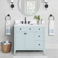 Layla 36 in. Left-Offset Single Sink Bathroom Vanity