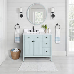 Layla 36 in. Left-Offset Single Sink Bathroom Vanity