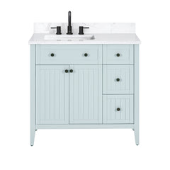 Layla 36 in. Left-Offset Single Sink Bathroom Vanity