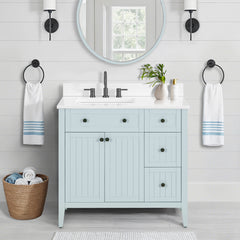 Layla 36 in. Left-Offset Single Sink Bathroom Vanity