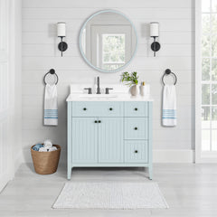 Layla 36 in. Left-Offset Single Sink Bathroom Vanity