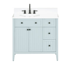Layla 36 in. Left-Offset Single Sink Bathroom Vanity