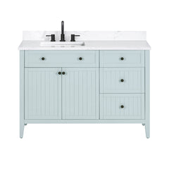 Layla 48 in. Left-Offset Single Sink Bathroom Vanity