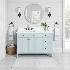 Layla 48 in. Left-Offset Single Sink Bathroom Vanity