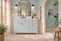 Layla 48 in. Left-Offset Single Sink Bathroom Vanity