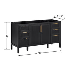 Luka 60 in. Single Sink Bathroom Vanity