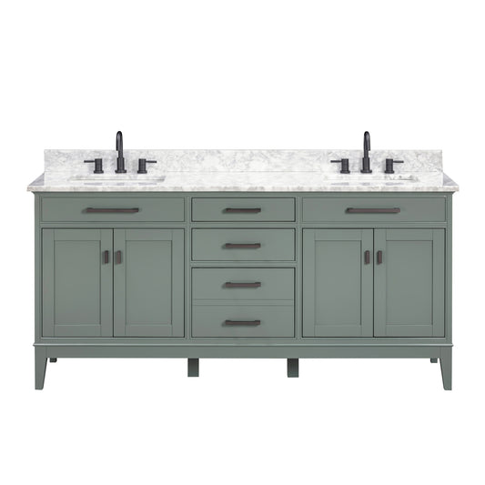 Madison 72 in. Double Sink Bathroom Vanity