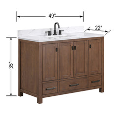 Modero 48 in. Single Sink Bathroom Vanity