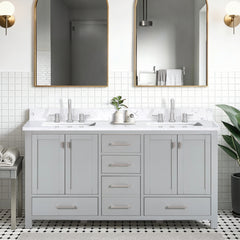Modero 60 in. Double Sink Bathroom Vanity