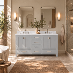 Modero 60 in. Double Sink Bathroom Vanity