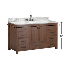 Modero 60 in. Single Sink Bathroom Vanity