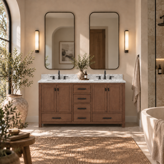 Modero 60 in. Double Sink Bathroom Vanity