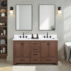 Modero 60 in. Double Sink Bathroom Vanity