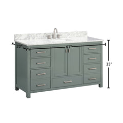 Modero 60 in. Single Sink Bathroom Vanity