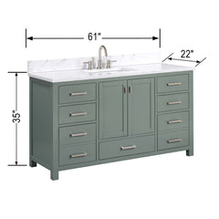Modero 60 in. Single Sink Bathroom Vanity