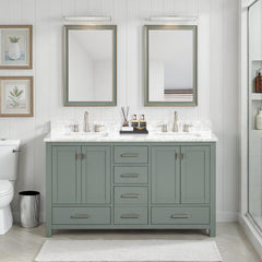 Modero 60 in. Double Sink Bathroom Vanity
