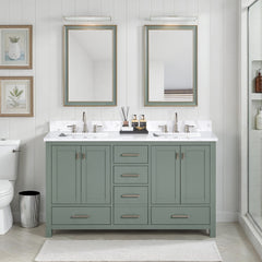 Modero 60 in. Double Sink Bathroom Vanity