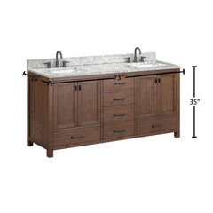 Modero 72 in. Double Sink Bathroom Vanity
