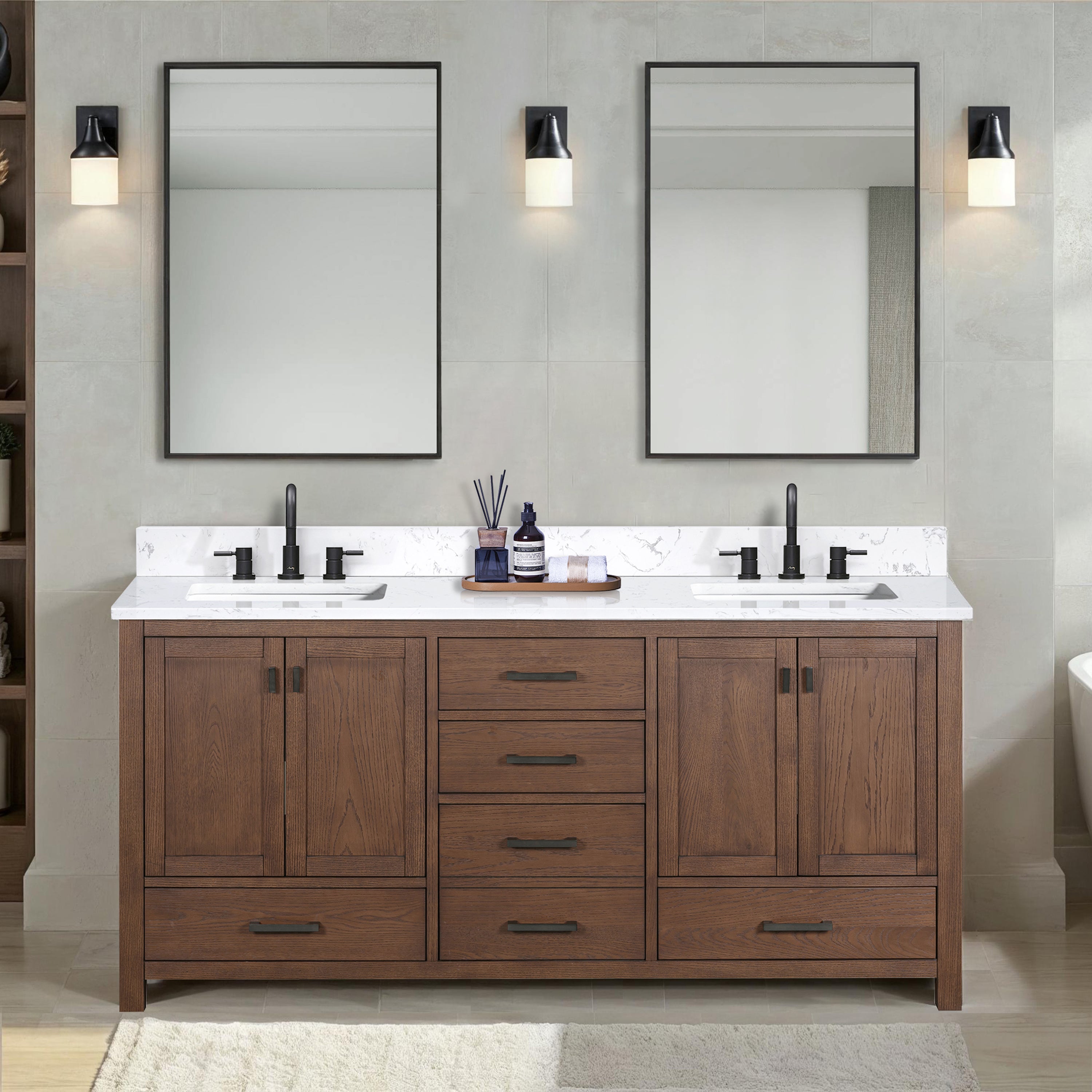 Modero Modero 72 in. Double Sink Bathroom Vanity – Avanity Corporation