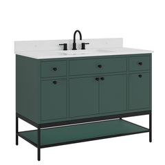Paisley 48 in. Single Sink Wall-Hung Bathroom Vanity with Optional Base