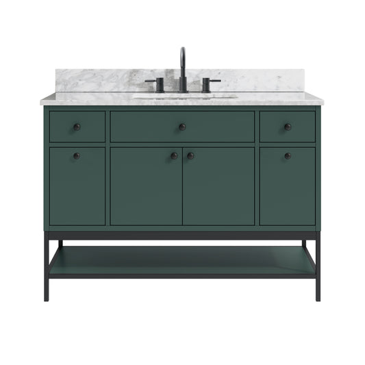 Paisley 48 in. Single Sink Wall-Hung Bathroom Vanity with Optional Base