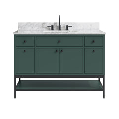 Paisley 48 in. Single Sink Wall-Hung Bathroom Vanity with Optional Base
