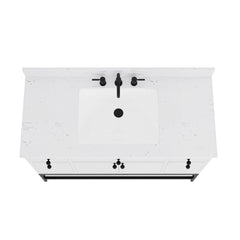 Paisley 48 in. Single Sink Wall-Hung Bathroom Vanity with Optional Base
