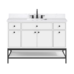 Paisley 48 in. Single Sink Wall-Hung Bathroom Vanity with Optional Base