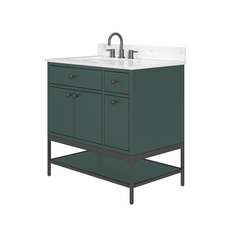 Paisley 36 in. Single Sink Wall-Hung Bathroom Vanity with Optional Base