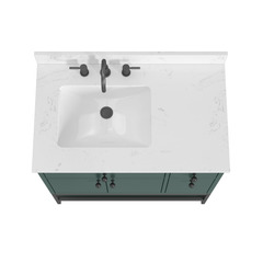 Paisley 36 in. Single Sink Wall-Hung Bathroom Vanity with Optional Base