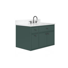 Paisley 36 in. Single Sink Wall-Hung Bathroom Vanity with Optional Base
