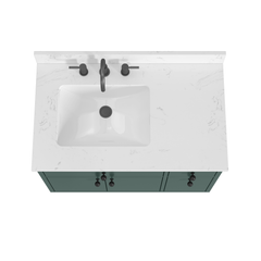 Paisley 36 in. Single Sink Wall-Hung Bathroom Vanity with Optional Base