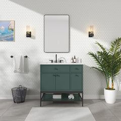 Paisley 36 in. Single Sink Wall-Hung Bathroom Vanity with Optional Base