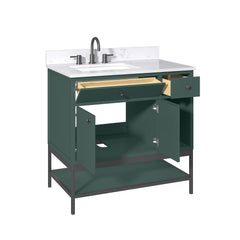 Paisley 36 in. Single Sink Wall-Hung Bathroom Vanity with Optional Base