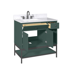 Paisley 36 in. Single Sink Wall-Hung Bathroom Vanity with Optional Base