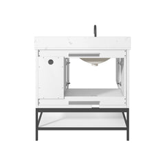Paisley 36 in. Single Sink Wall-Hung Bathroom Vanity with Optional Base