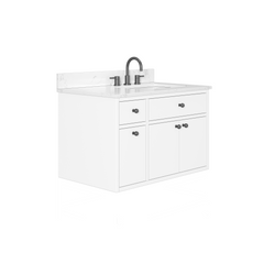 Paisley 36 in. Single Sink Wall-Hung Bathroom Vanity with Optional Base